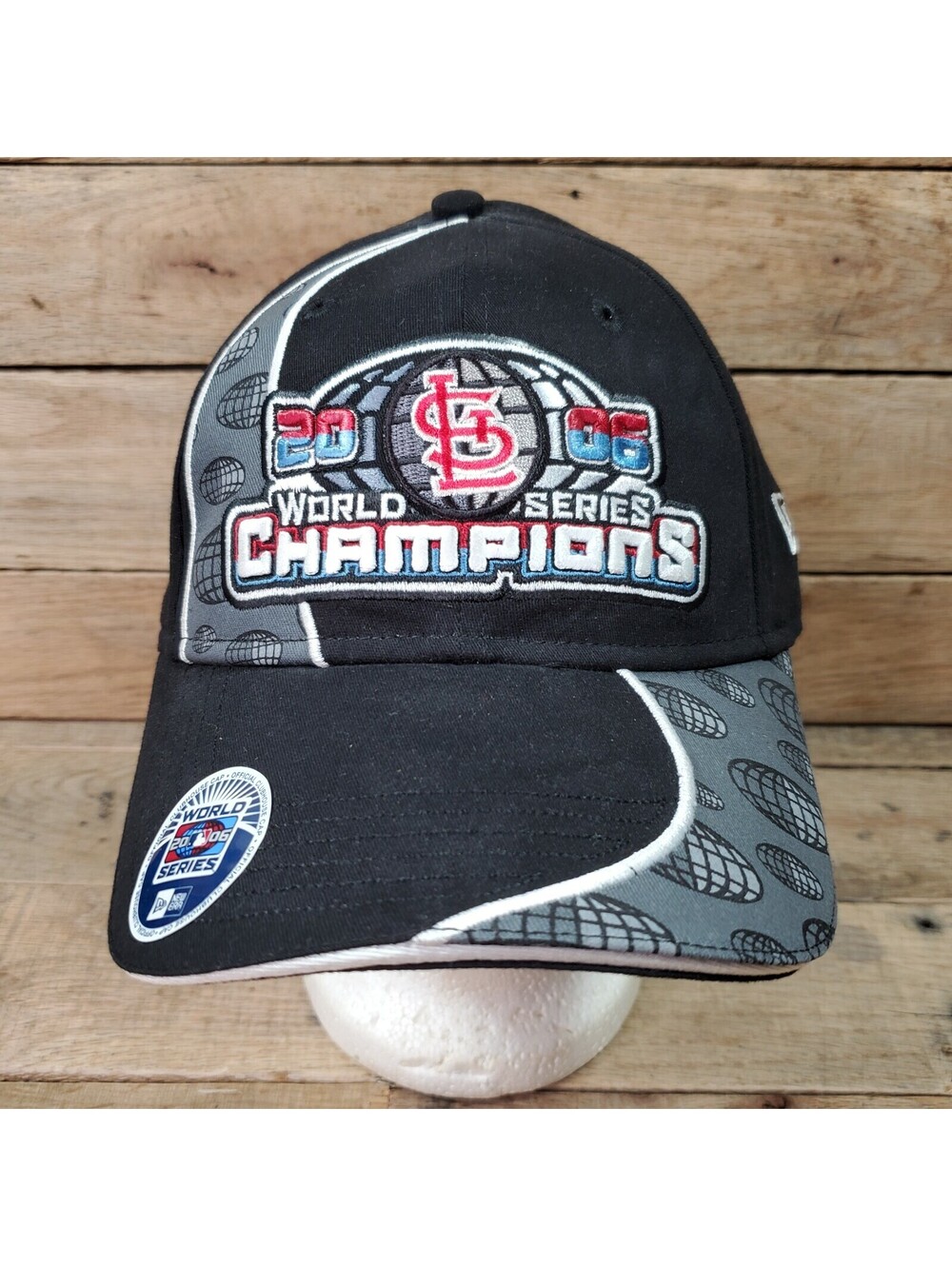 STL Cardinals 2006 World Series Champions USED Hat Baseball Cap Hat
